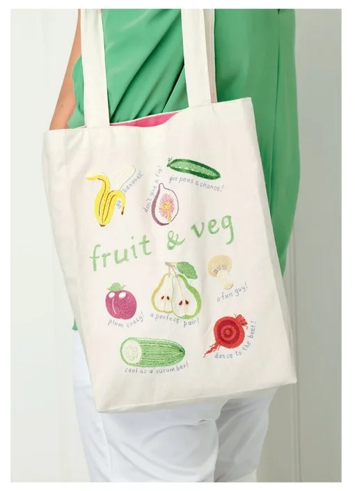 Сумка-шоппер с вышивкой «Fruit & Veg» — лист 1