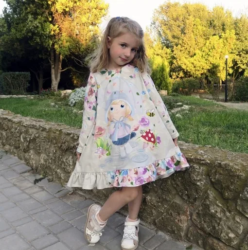 Дитяча сукня «Лола» вільного крою з пишною спідницею, 98-116