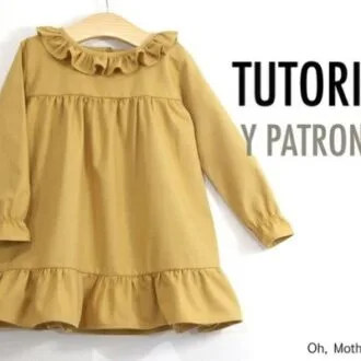 Платье для девочки с длинными рукавами (2-8 лет)