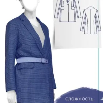 Длинный женский жакет