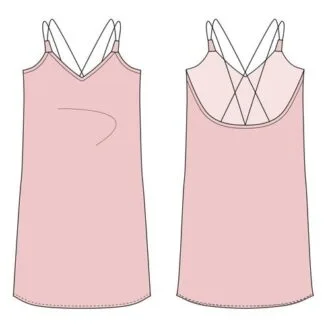 Женская ночная сорочка-комбинация (XS-XL)