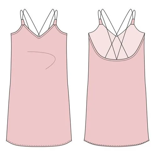 Женская ночная сорочка-комбинация (XS-XL) — лист 1