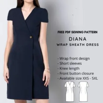 Женское платье-жакет «Diana» с запахом, XXS-5XL