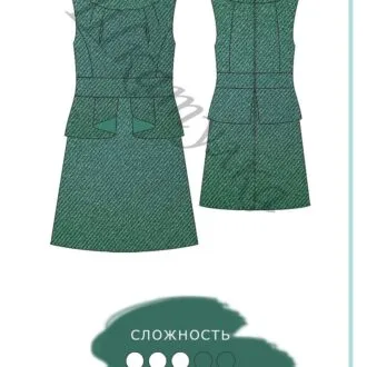 Школьное платье-сарафан (122-158)