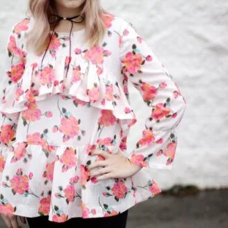 Блуза с воланами в стиле Бохо (S-XL)