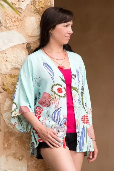 Літнє домашнє кімоно (One size (S-L))