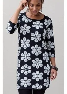 Женское трикотажное платье-туника прямого кроя, XS-XL