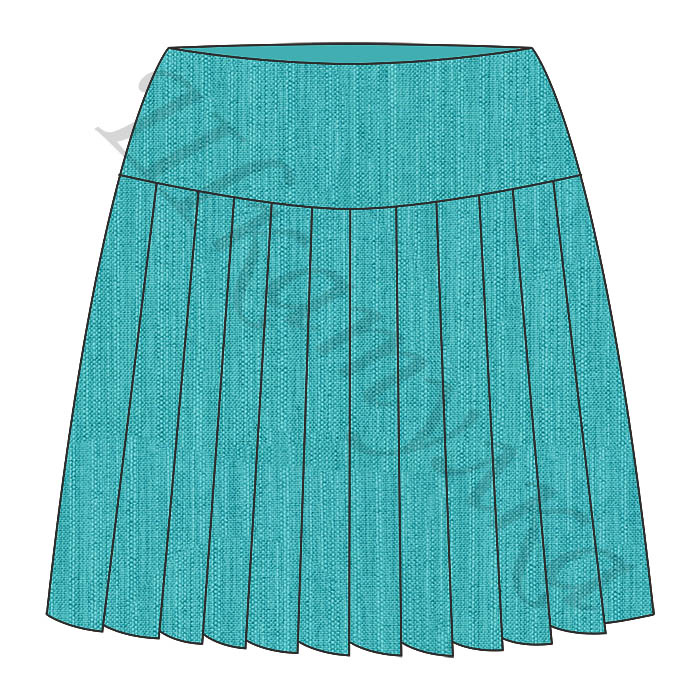 Как пошить юбку в складку
