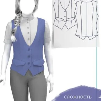 Школьный жилет для девочки (152 и 158)