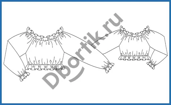 Укороченная кофта на девочку подростка с открытыми плечами (128, 134, 140, 146, 152) — лист 4