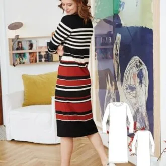 Женское облегающее трикотажное платье (XS-XXL)