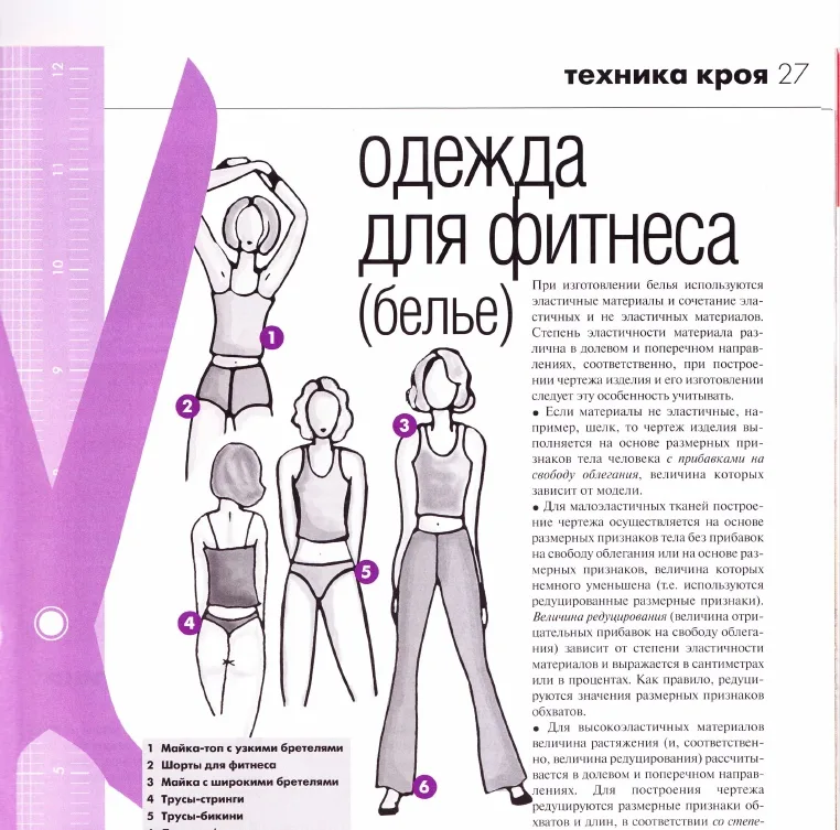 Одежда для фитнеса — лист 1