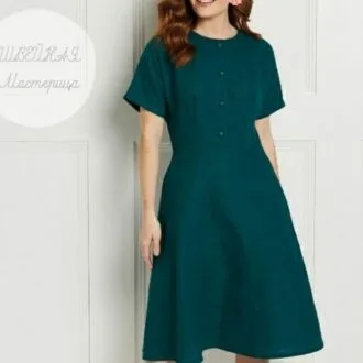 Женское платье с короткими рукавами (10-20 UK)