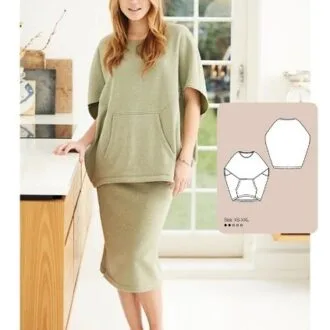 Женское трикотажное пончо (размеры xs-xxl)