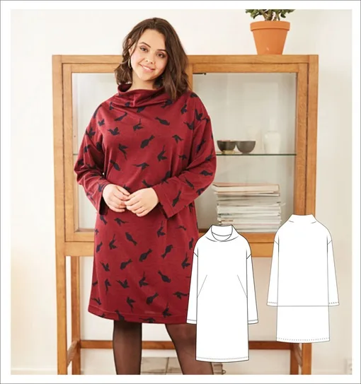 Трикотажное платье PLUS SIZE (44-60 евро (50-66 росс) — лист 1