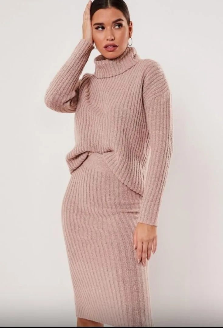 Женская водолазка (44-52) и трикотажная юбка-карандаш (40-70) — лист 1