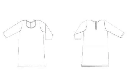 Туника женская с рукавами 3/4 (XS-XL) — лист 2