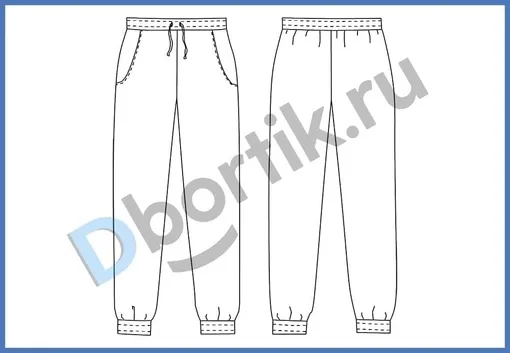 Женская пижама — пижамные штаны и футболка (размеры 40-50 рос, рост 168-170 см) — лист 4