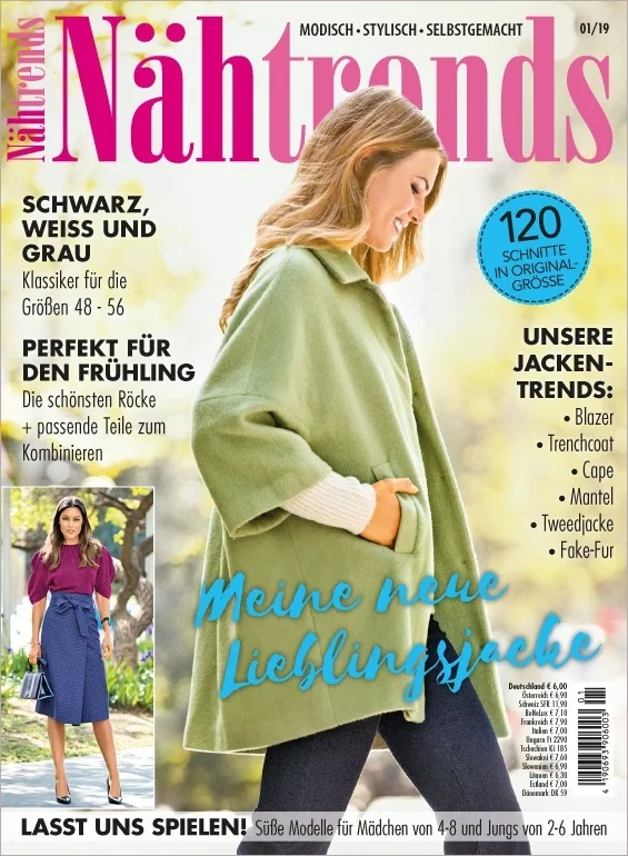 Журнал з викрійками Nahtrends 1/2019