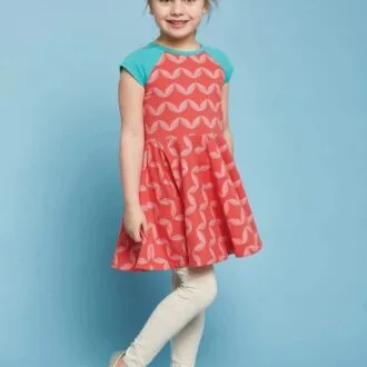 Детское трикотажное платье для девочки 4-8 лет