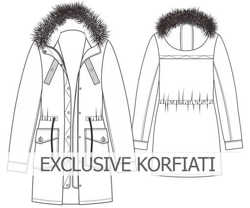 Парка с капюшоном (куртка женская) — лист 3