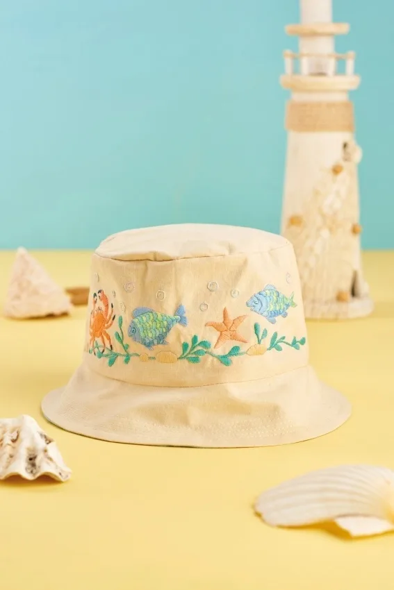 Панамка с вышивкой в морском стиле «Seaside Sun Hat» — лист 1