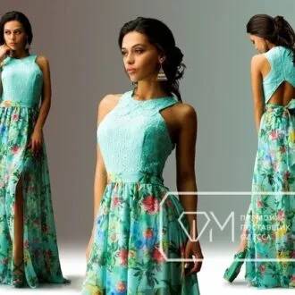 Платье праздничное с оригинальной спинкой