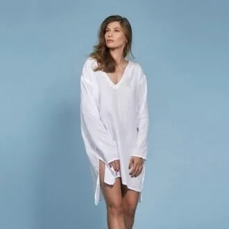 Летняя туника «Marie» из натуральных тканей, размеры 00-30 US