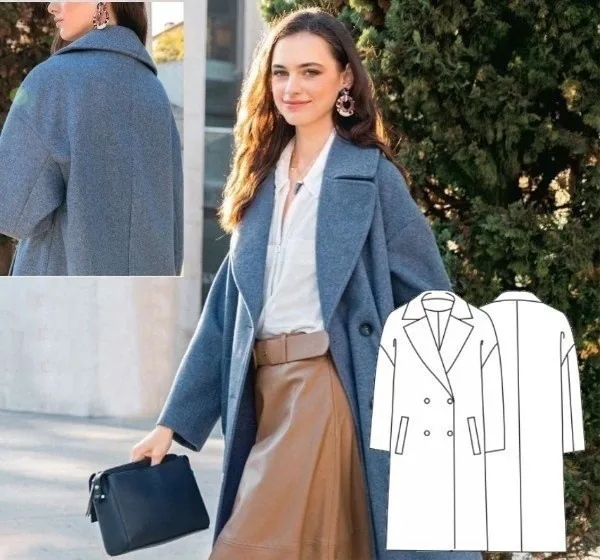 Выкройка женского пальто 36-48 исп — лист 1