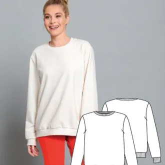 Выкройка свитшота женского р.S-XXXL