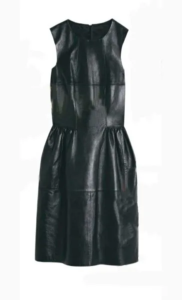 Женское платье из экокожи, 36-44