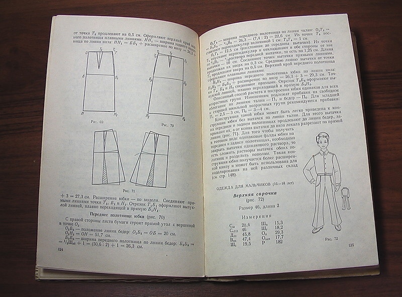 Книга «Раскрой детской одежды», А. П. Грищенко, 1976 — лист 6