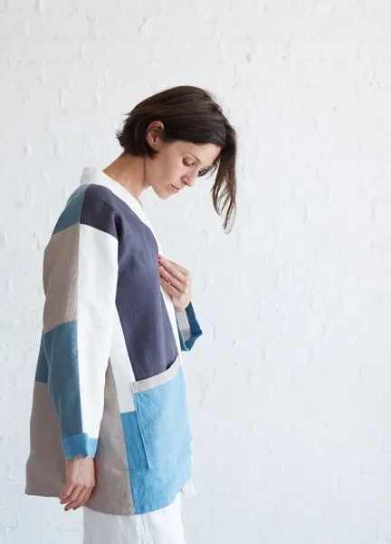 Женский жакет-кимоно в стиле пэчворк, oversize XS-M — лист 4