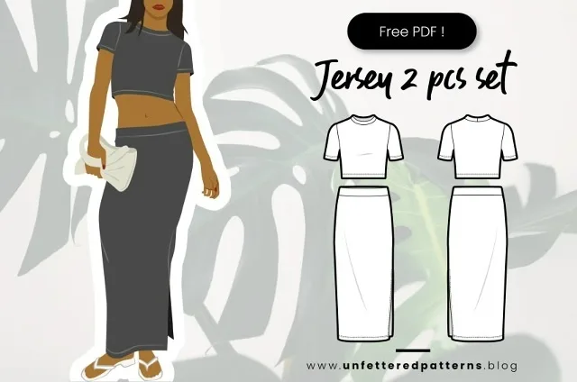 Женский трикотажный кроп-топ и юбка XS-XL