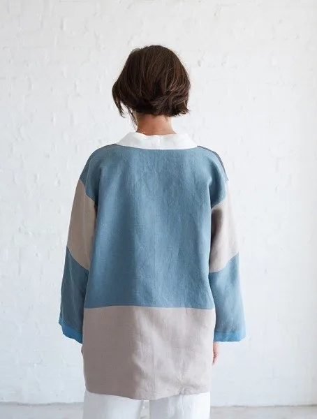 Женский жакет-кимоно в стиле пэчворк, oversize XS-M — лист 3