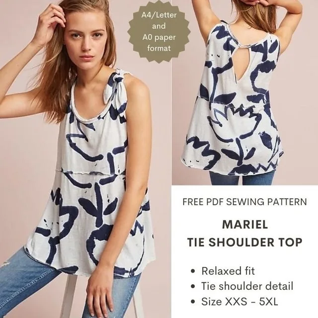 Топ «Mariel» с завязками на плечах, XXS-5XL — лист 3
