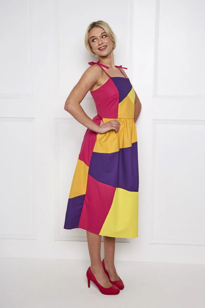 Женский сарафан «Colour Block» на размеры 8-24 UK
