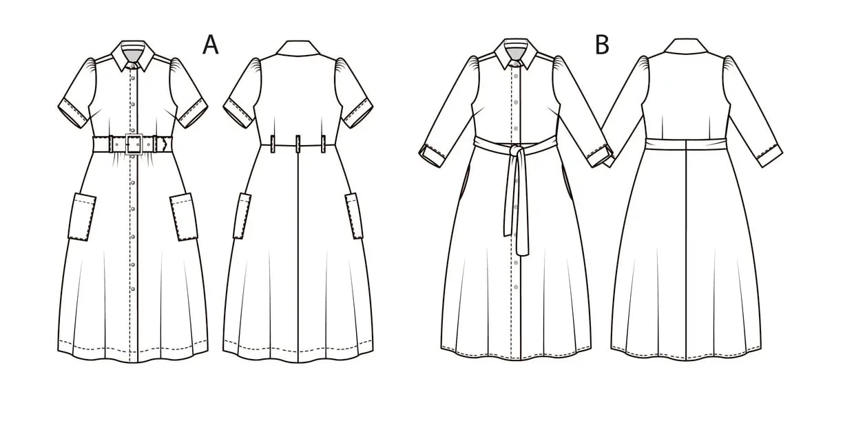 Женское платье-рубашка, S-XXL — лист 2