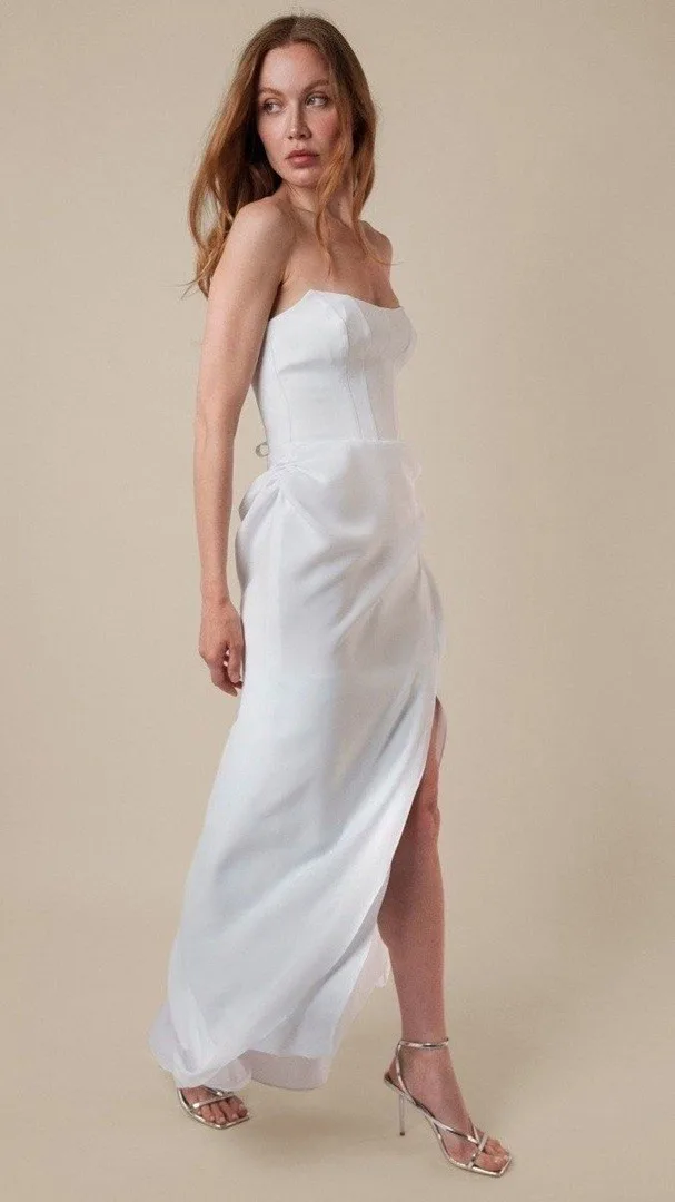 Платье «The London Gown» с корсетным лифом и высоким разрезом, 00-32 US