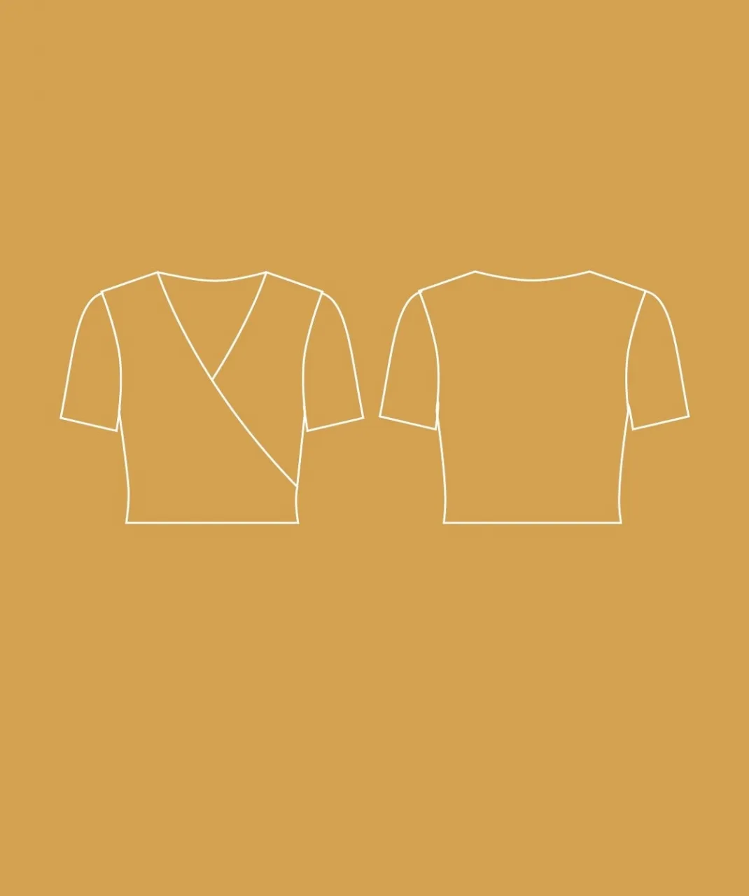 Женская футболка-кроп-топ «Liz», 36-48 европейские размеры — лист 3