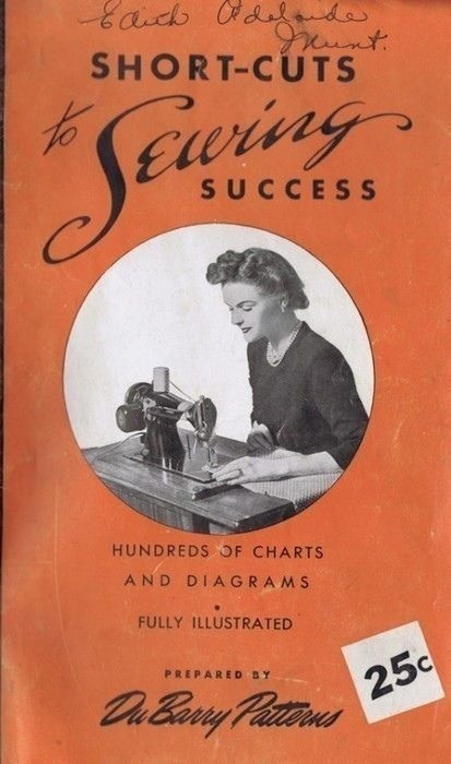 Книга «Dubarry shortcuts to sewing success», 1944