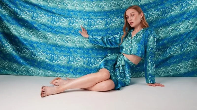 Комплект из женской блузы и юбки, XS-5XL