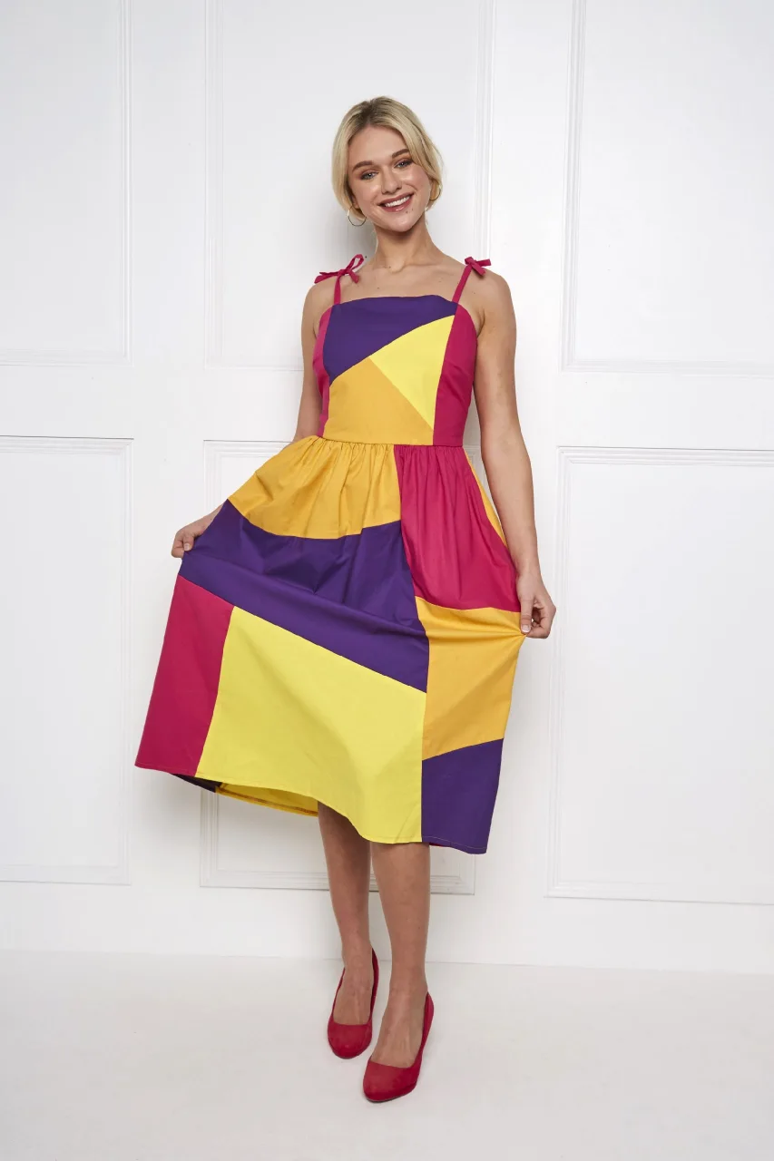 Женский сарафан «Colour Block» на размеры 8-24 UK — лист 4
