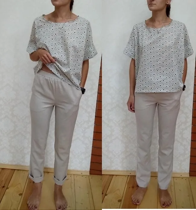 Узкие женские брюки на резинке ( 40, 50, 60)