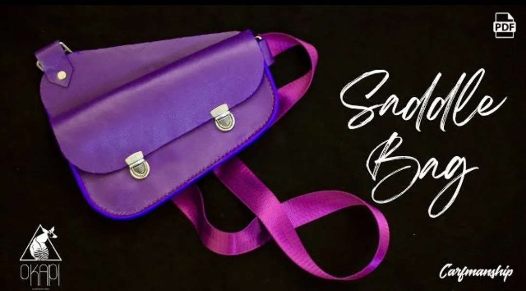Сумка через плечо Violet Saddle с клапаном