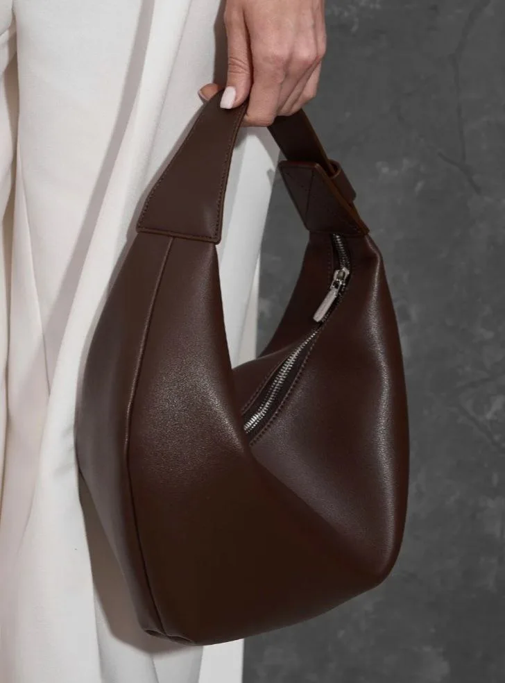 Женская сумка-хобо с молнией