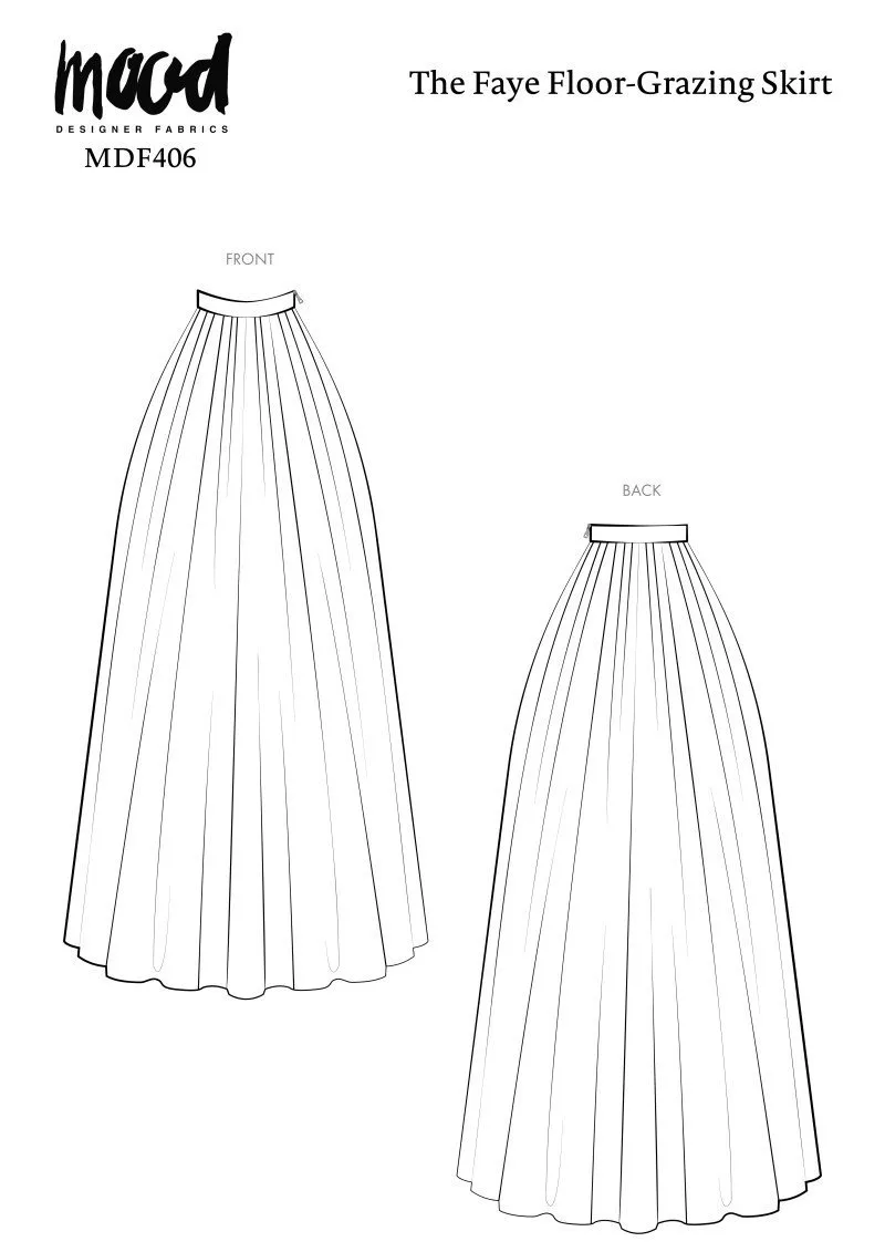 Спідниця максі "The Faye Floor-Grazing Skirt" 00-32 US